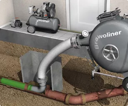 Санация канализационных трубопроводов с использованием гибких полимерных рукавов